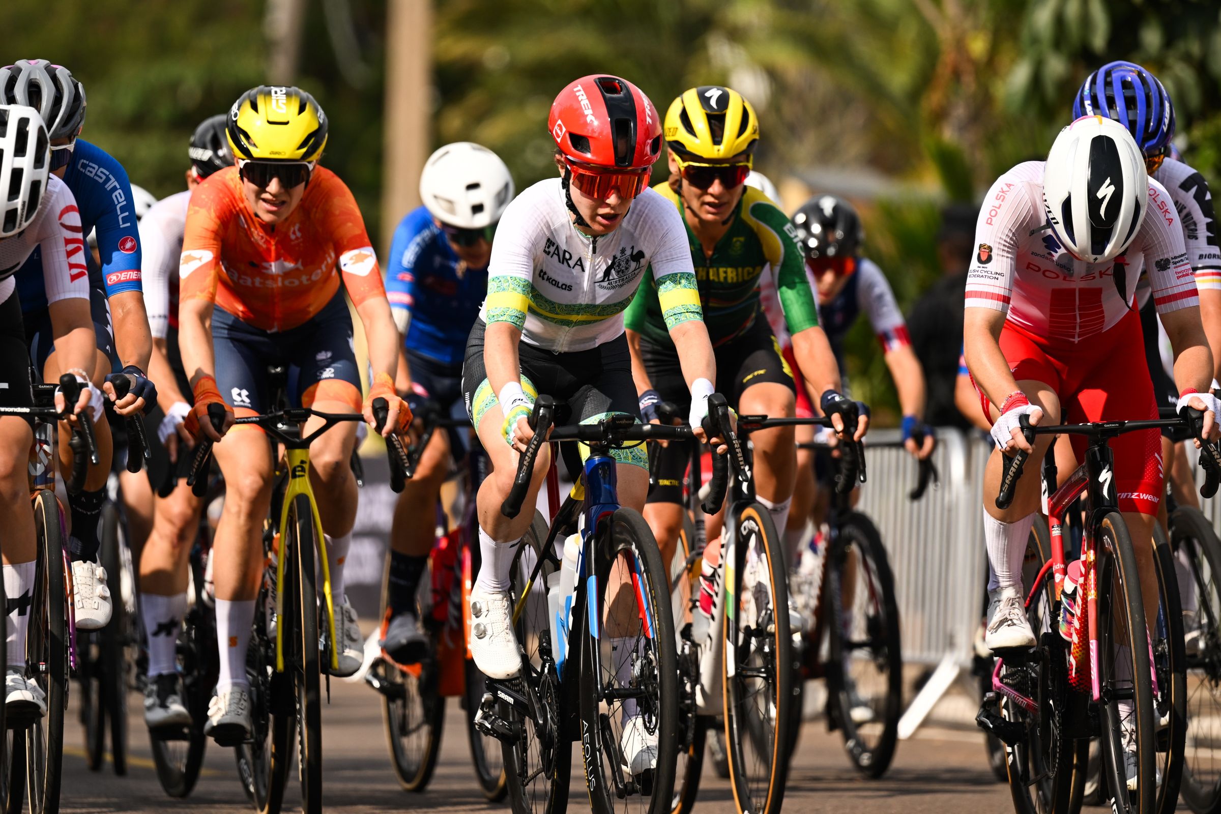 Amanda Spratt represents the ARA Australian Cycling Team at a UCI Road World Championships